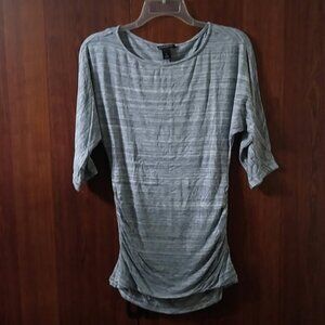 Banana Republic gray and white tunic size medium